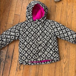 Columbia toddler jacket with outgrown system